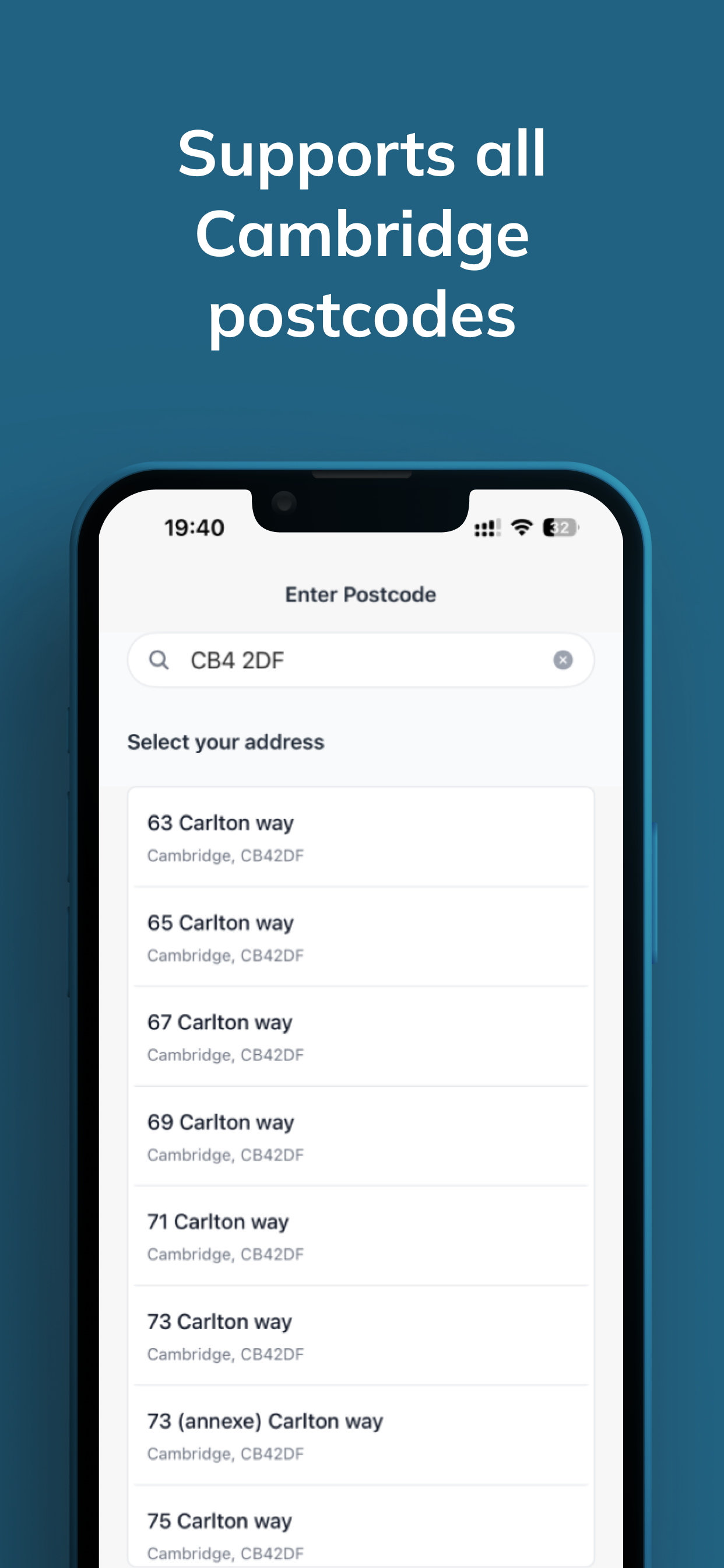 Cambridge Bins Address Management